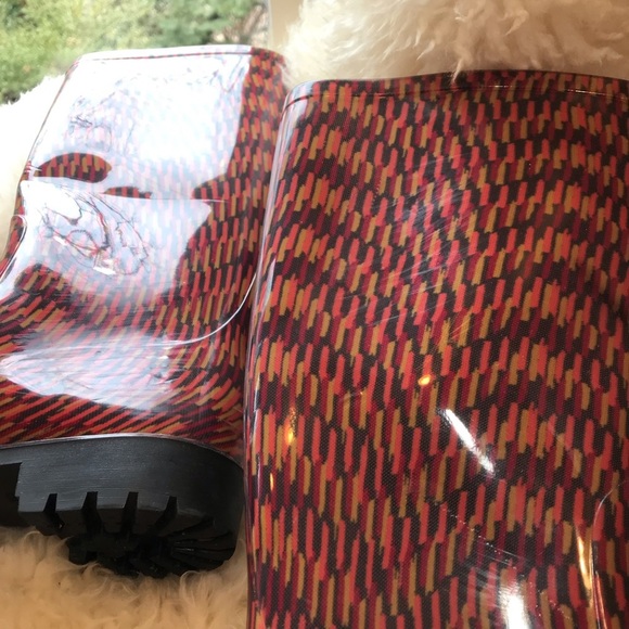 M by MISSONI Fire Stitch Rubber Rain Boots 36 - Picture 5 of 8